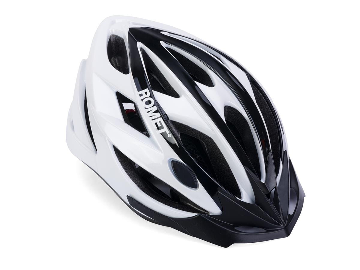Kask Rowerowy Romet 103 Czarno Szary Z Daszkiem L (56-61)