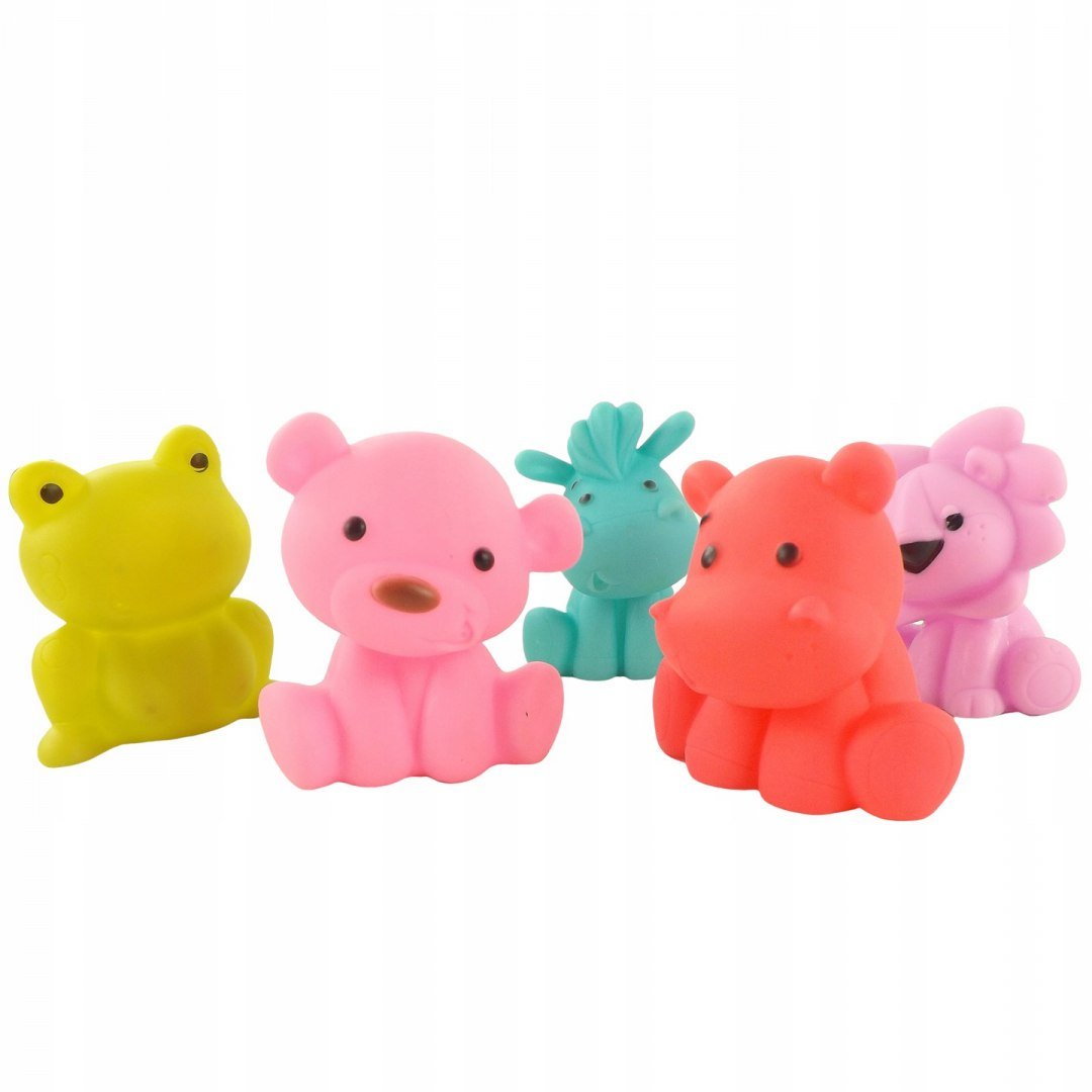 LUXMA GUMOWE ZABAWKI ZABAWKA DO KĄPIELI PISZCZAŁKI ZOO 0019