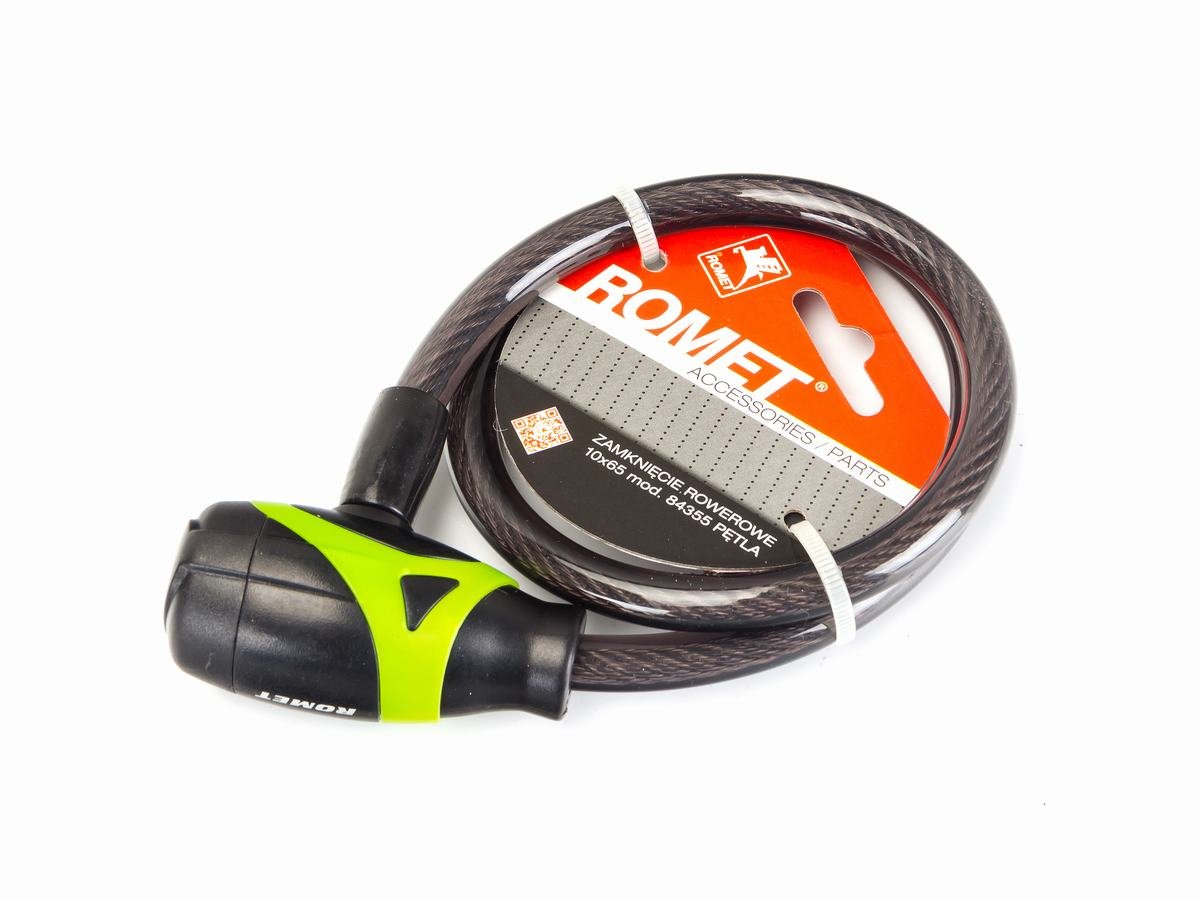 Zamknięcie Spiralne 84355 10 X65 Cm Klucz Romet Czarno-Zielone  Et/Logo Romet