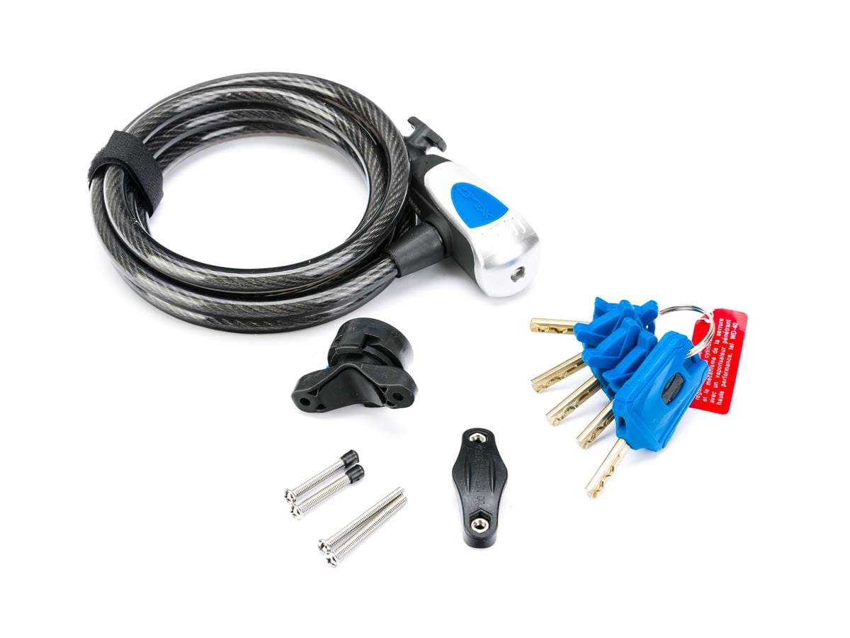 XLC AL Capone zamek rowerowy spiralny, czarna, 185 x 10 x 10 cm 2502331500