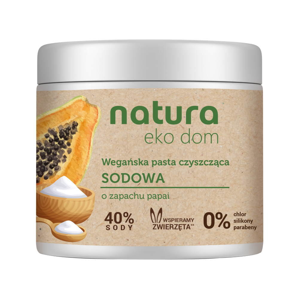 Natura Eko, Dom Pasta Czyszcząca Wegańska Sodowa 500 g