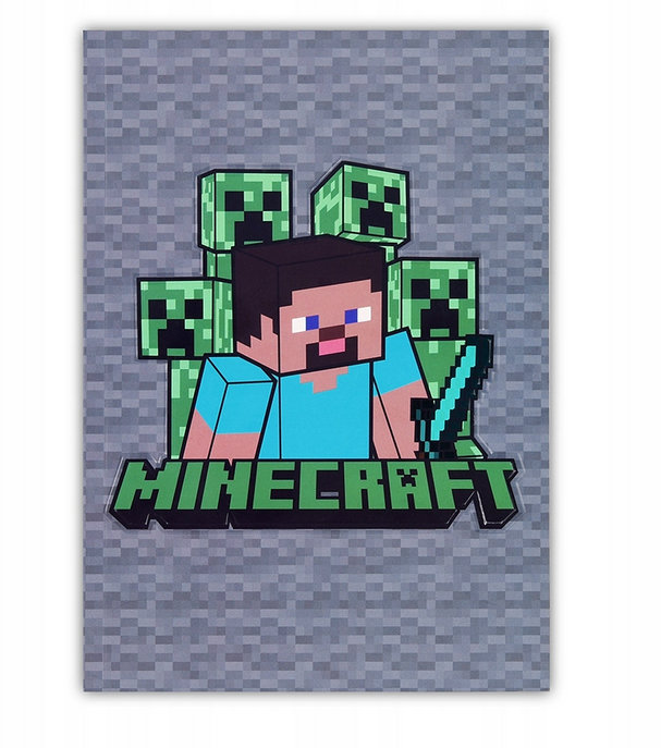 Zeszyt W Szerokie Linię A5 Minecraft 100 Kartek