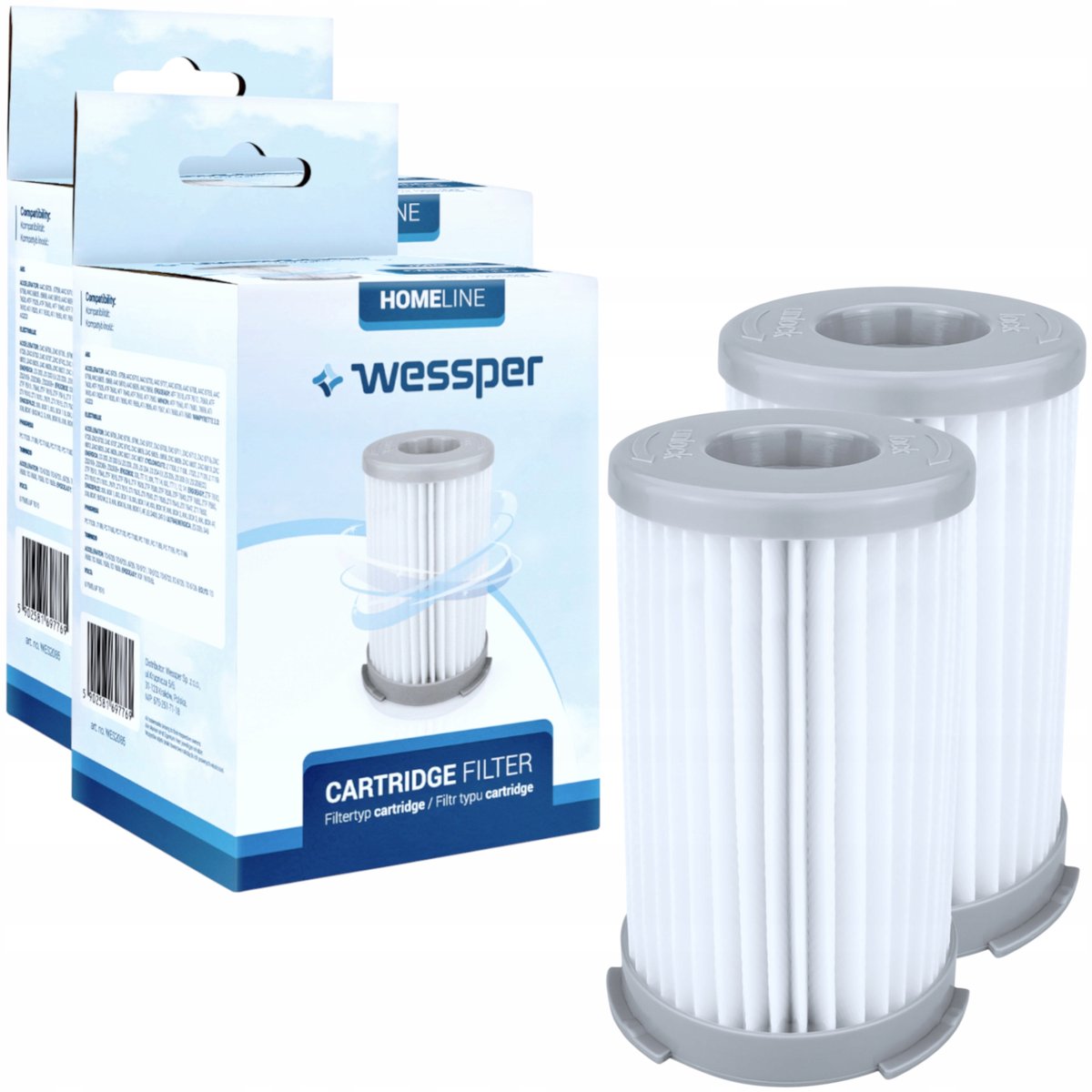 2X Wessper Zamienny Filtr Hepa Do Odkurzaczy Aeg-Electrolux
