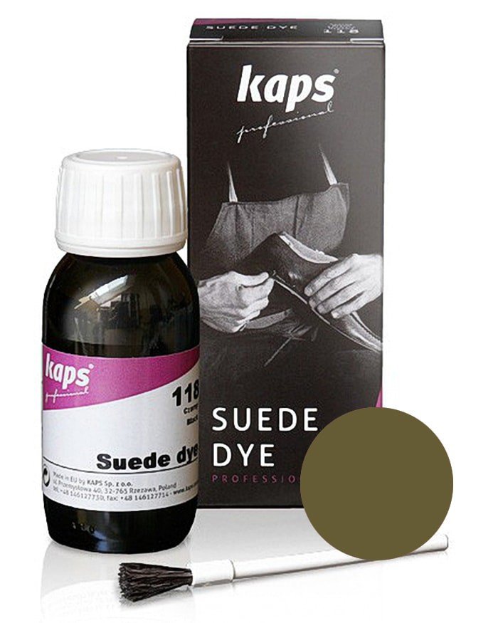 Kaps Farba do Zamszu Nubuku Weluru Suede Dye 12 kolorów 134-zieleń oliwkowa) CC46-63698