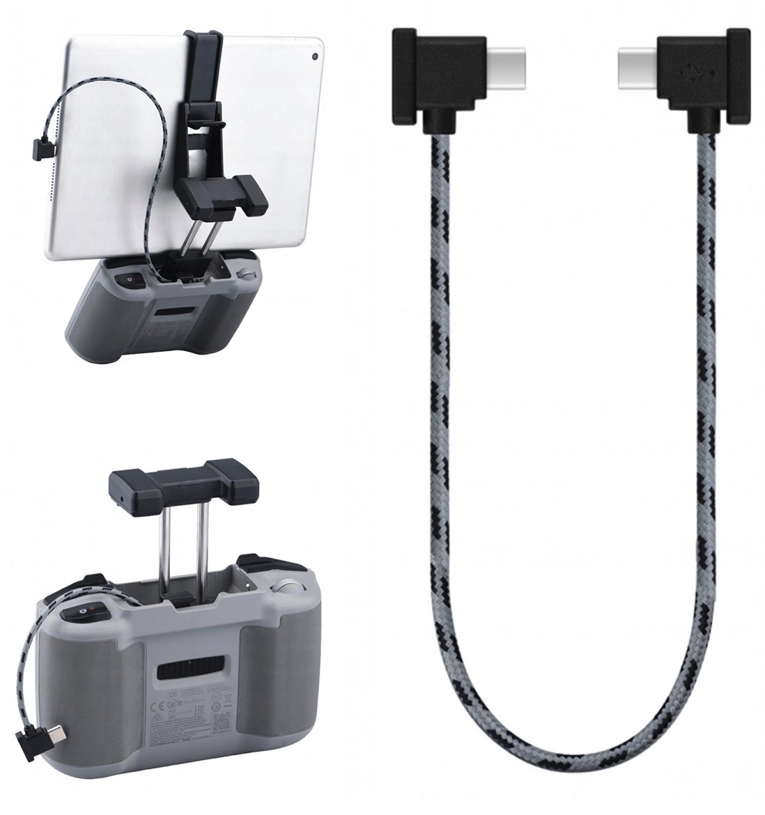 Kabel Nylonowy Do Dji Air 2 Mini 2 Usb Typ C 30 Cm