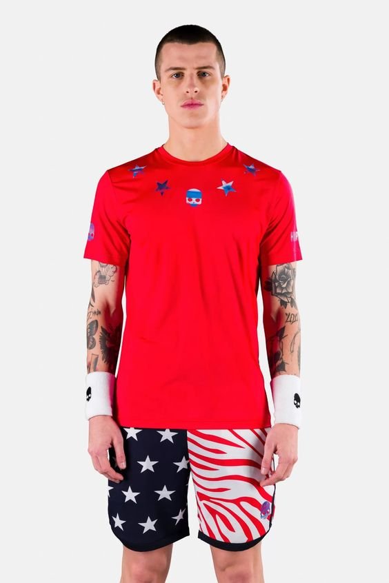 Koszulka Męska Hydrogen Star Tech Tee Red
