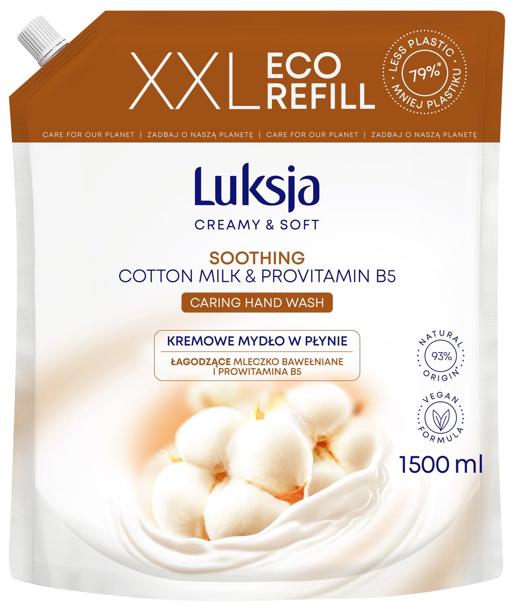 Luksja Mydło w płynie Cotton Zapas 1500 ml