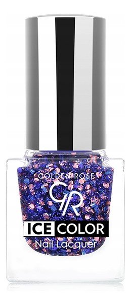 Golden Rose, GR Ice Color, Lakier do paznokci Brokatowy 228, 6 ml