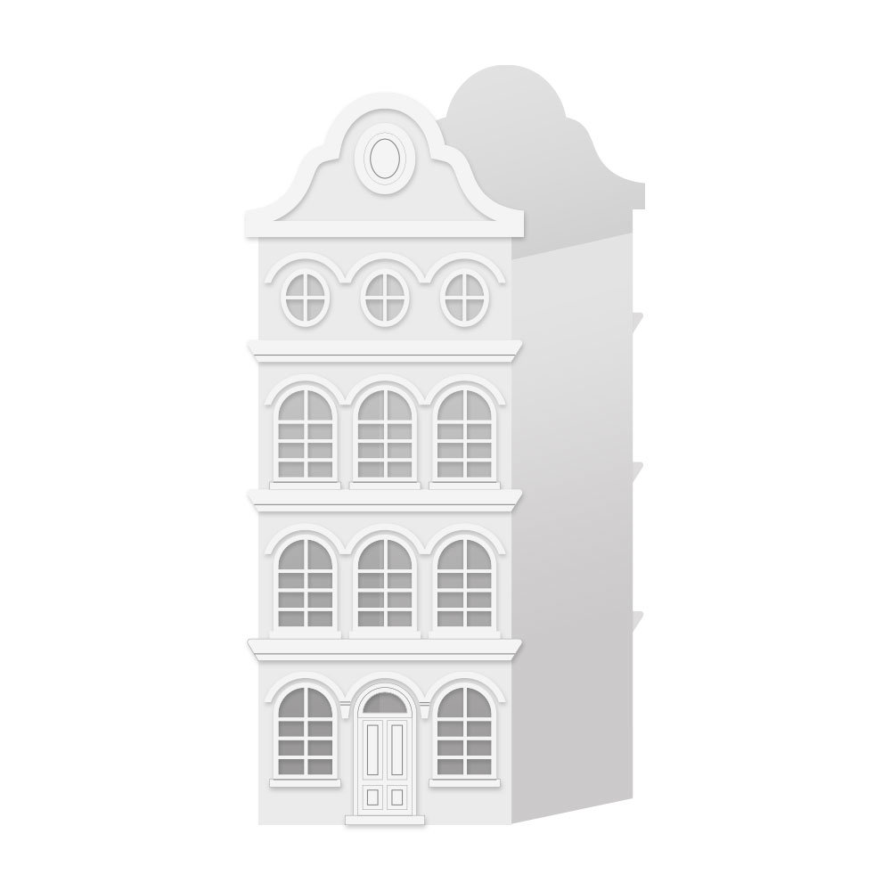 Kamieniczka Z Tektury 4, 8 X 9,5 X 23Cm