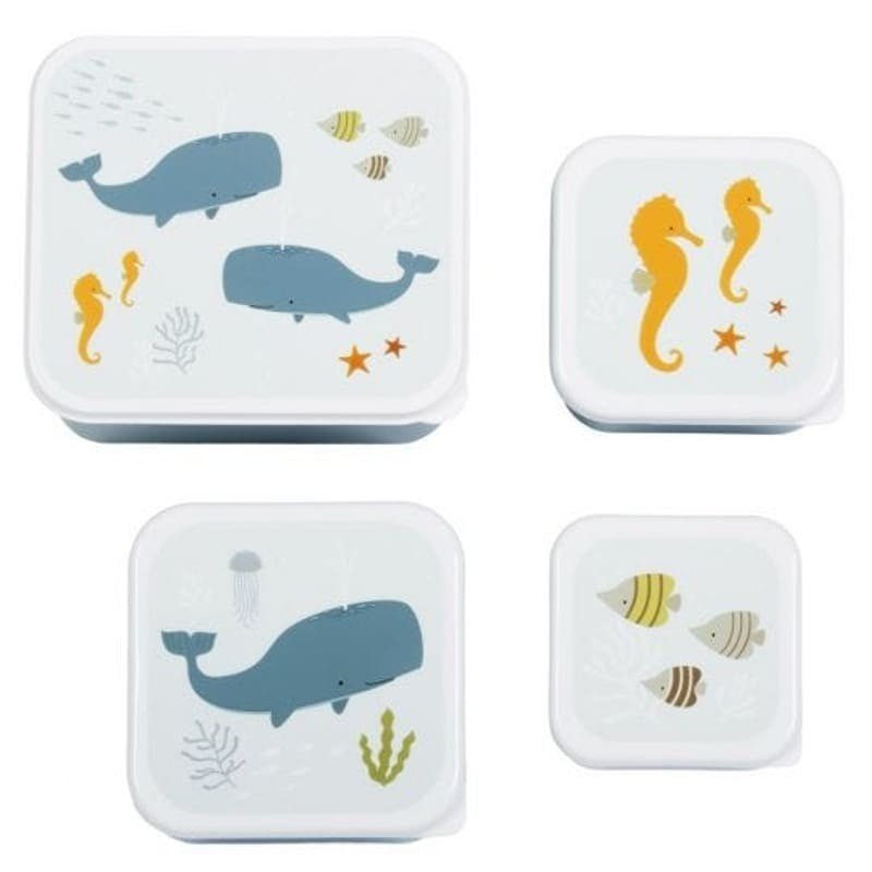 A Little Lovely Company A Little Lovely Company - A Little Lovely Company  -  4 Lunchboxy Śniadaniówki Ocean