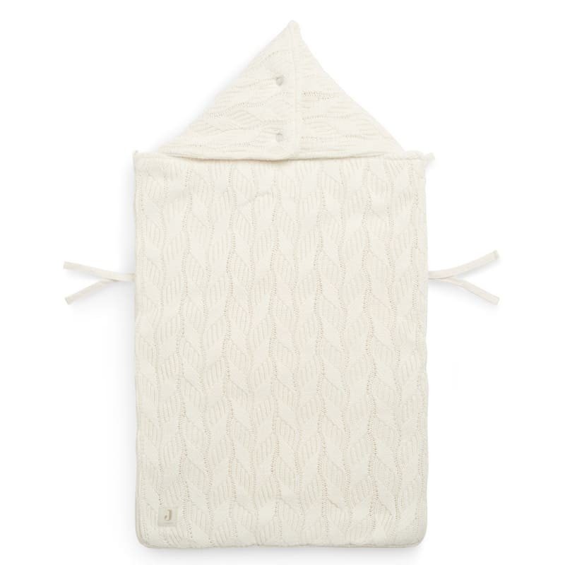 Jollein Śpiworek oddychający do wózka i fotelika SPRING KNIT IVORY 8717329363038