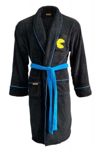 Groovy Uk Pacman Ready Player szlafrok szlafrok pasek polarowy szlafrok oficjalny towar, czarny, jeden rozmiar