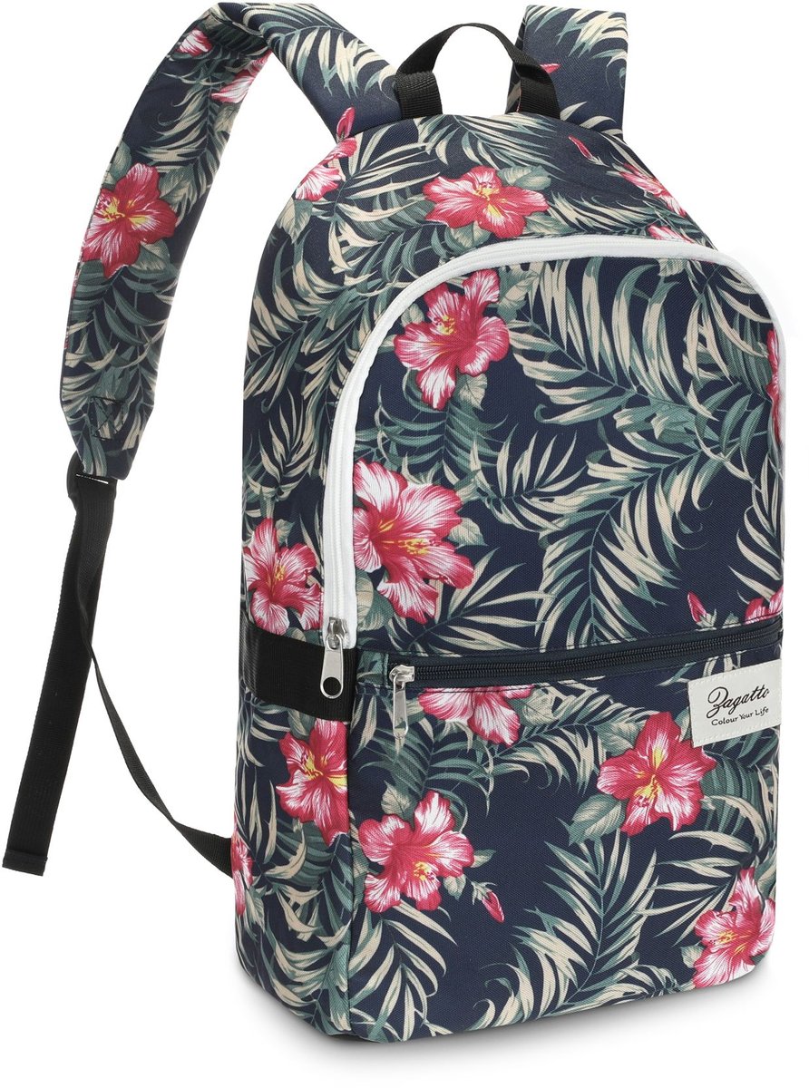 Plecak w liście i kwiaty ZG695