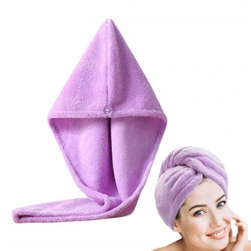 Neli Ręcznik na głowę turban fioletowy KAT01755 + KAT01755
