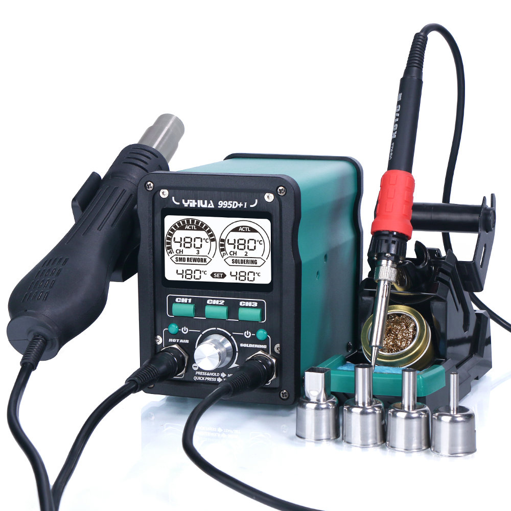 Stacja Lutownicza Hot-Air 2W1 810W Yihua 995D+-I
