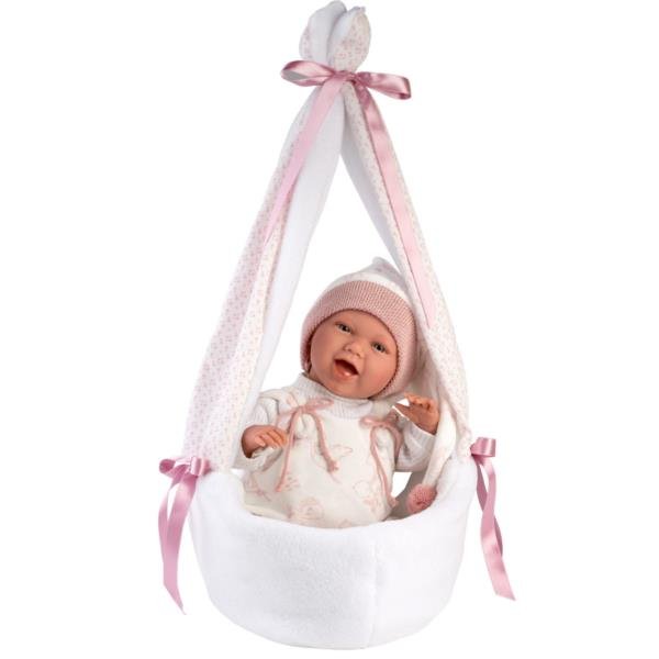 Llorens 74006 Lalka Śmiejący Się Bobas Mimi 42 Cm