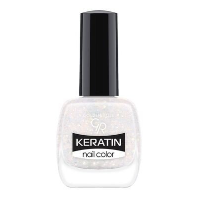 Golden Rose, Keratin Glitter Nail Color, 405 Keratynowy lakier do paznokci