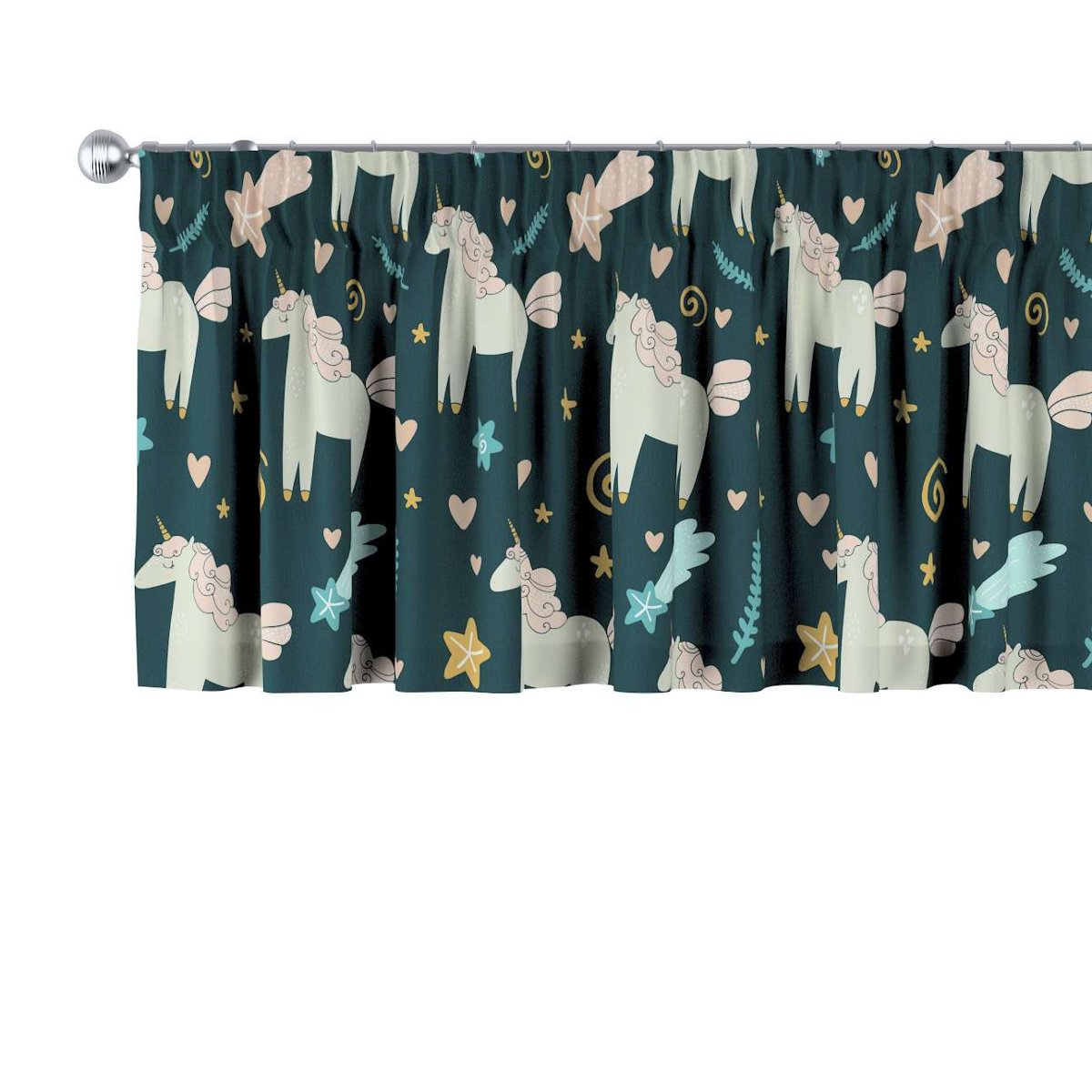 Lambrekin Na Taśmie Marszczącej, Niebieski, 260 × 40 Cm, Magic Collection