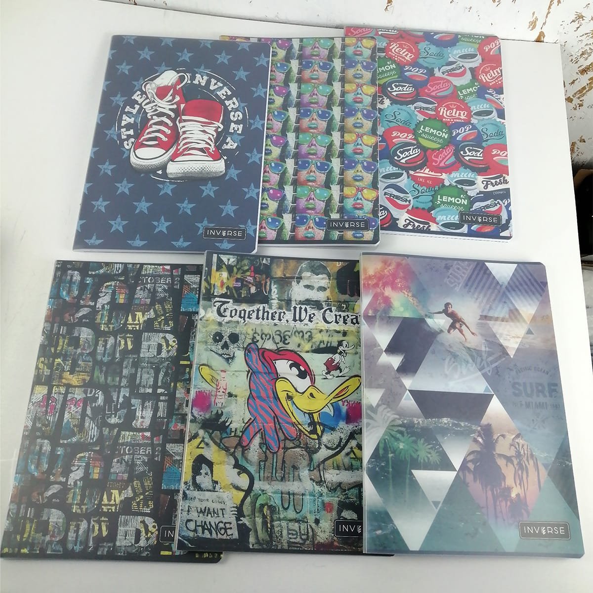 Zeszyt A4 Polipropylenowy 80 Kartek W Linie Inverse