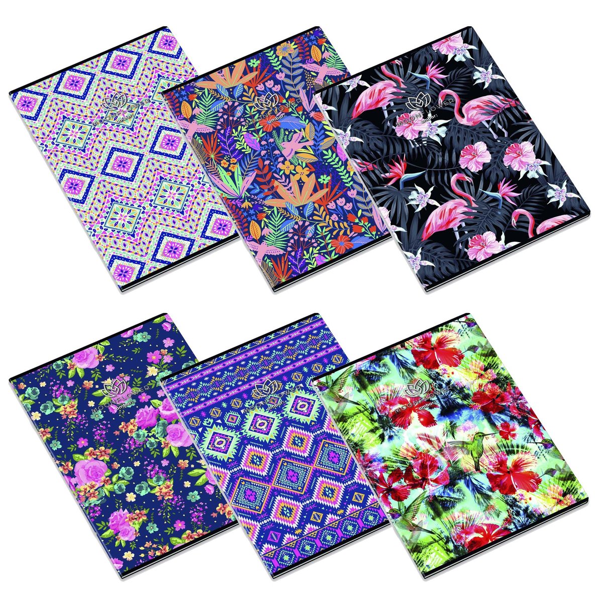 Zeszyt A4 Polipropylenowy 48 Kartek W Linie Moonflower