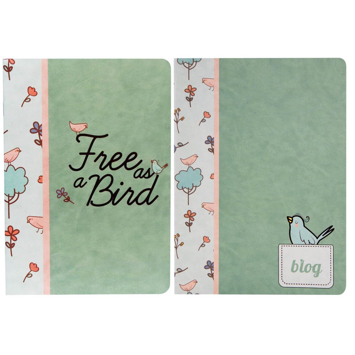 Zeszyt A5 48 Kartek W Linie 90G Birds Ptaszki Ptaki