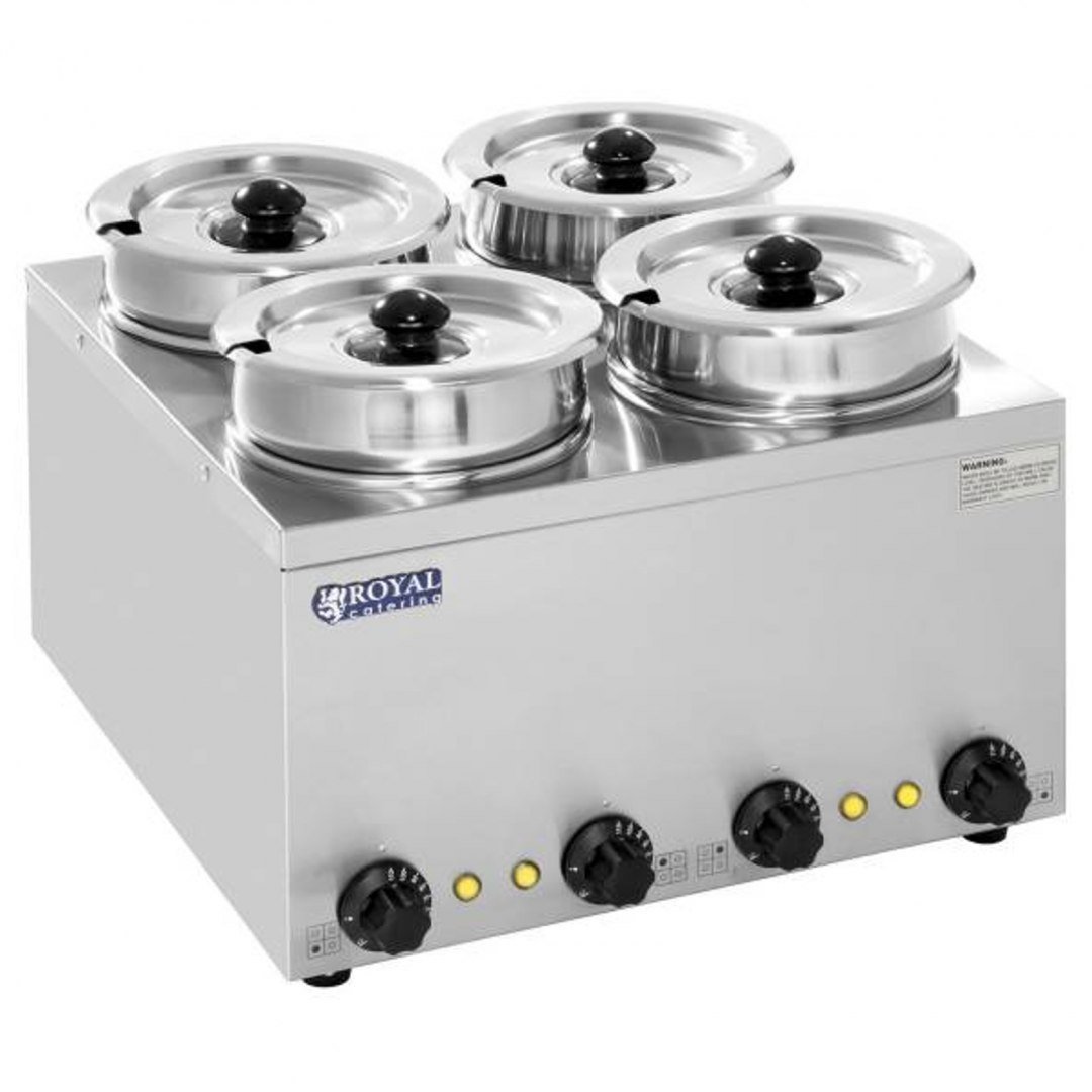 Royal Catering Stacja do zup - 4 x 2,75 l - 600 W RCBM-14-3500-R RCBM-14-3500-R