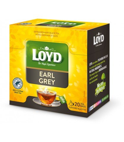 Herbata czarna, LOYD Earl Grey, 20 torebek