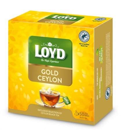 Herbata czarna, LOYD Gold Ceylon, 50 torebek