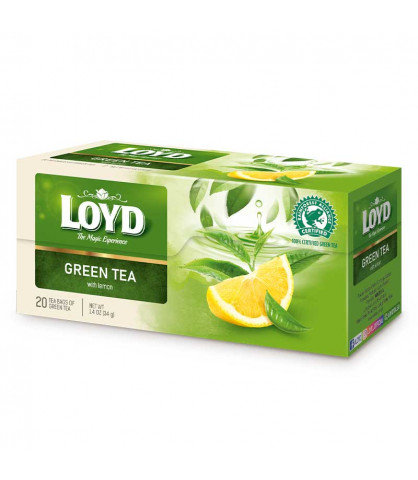 Loyd Herbatka zielona o smaku cytrynowym 20 torebek