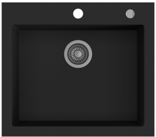 Zlewozmywak granitowy Kernau KGS H 60 1B Deep Black
