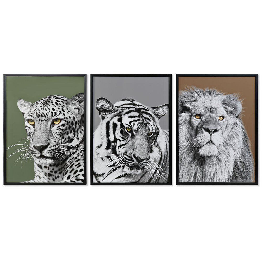 Emaga Obraz DKD Home Decor Kolonialny Dżungla (67 x 3 x 93 cm) (3 Sztuk)
