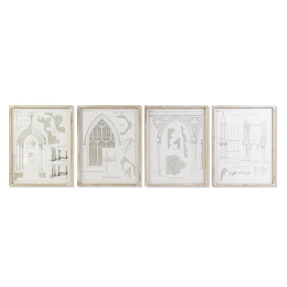 Emaga Obraz DKD Home Decor (50 x 2 x 65 cm) (4 Sztuk)