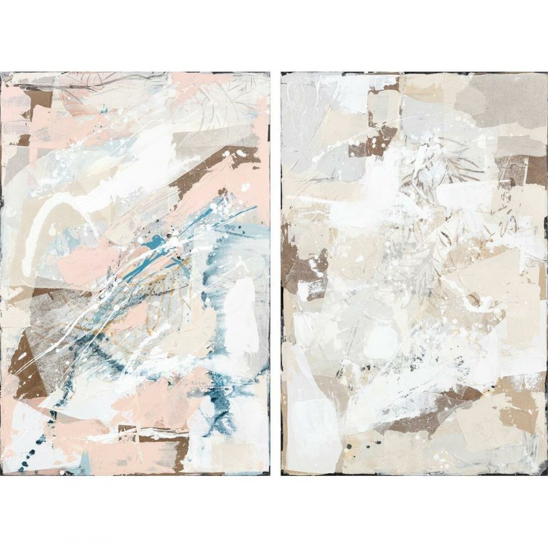 Emaga Płótno DKD Home Decor Abstrakcyjny (150 x 3,8 x 100 cm) (2 Sztuk)