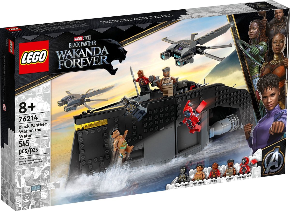 LEGO Marvel, Avengers, Czarna Pantera: Wojna Na Wodzie 76214