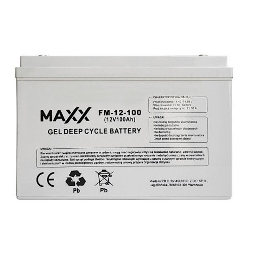 Akumulator Żelowy Maxx 100Ah 12V