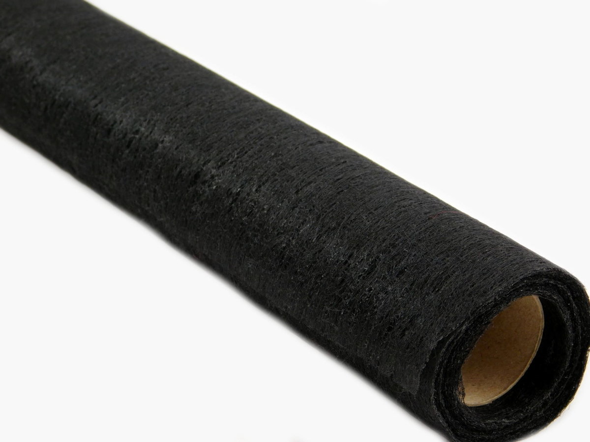 Flizelina (25Gr) Z Klejem Szer. 90 Cm ( 1 Mb ) Czarna