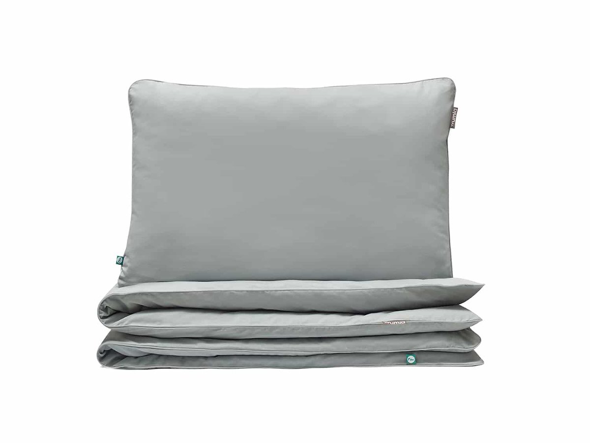 Pościel Basic Szary 90X120 Cm + 1X 60X40 Cm - Mumla