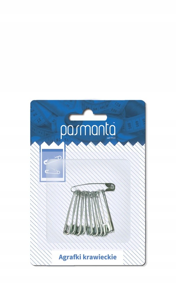 Pasmanta Agrafki krawieckie małe 12szt 3168