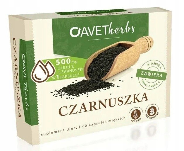 Avet Pharma Avet Herbs Czarnuszka 500 mg 60 kapsułek 3692421