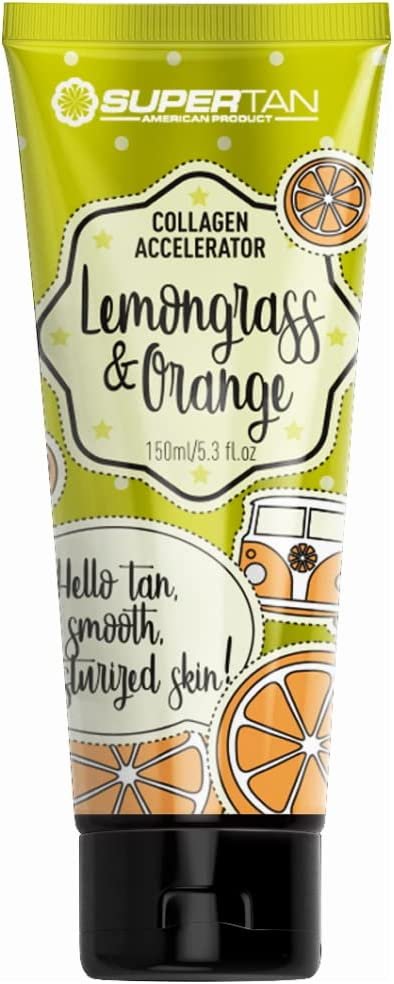 SuperTan, Lemongrass, Aktywny przyspieszacz opalania z kolagenem, 150 ml