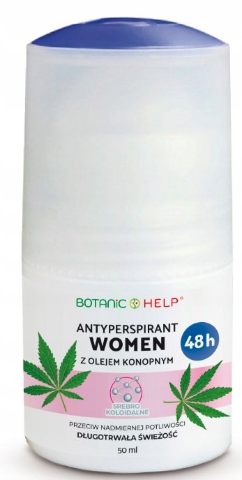 BIOXON BotanicHelp Antyperspirant WOMEN 48h z olejem konopnym, 50ml