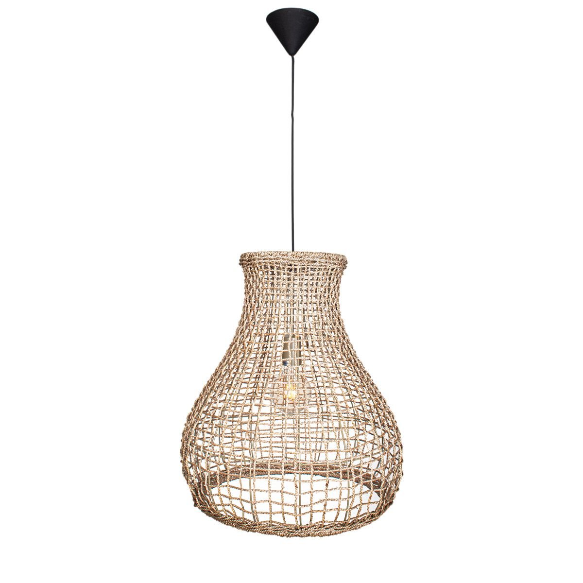 BY RYDENS By Rydéns Seagrass lampa wisząca z lin, naturalna