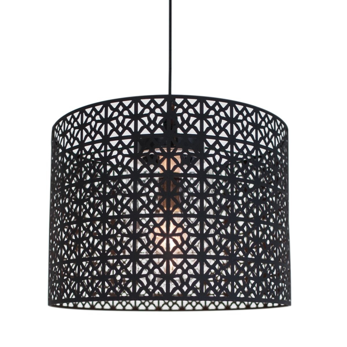 Czarna lampa wisząca Maison do użytku zewnętrznego