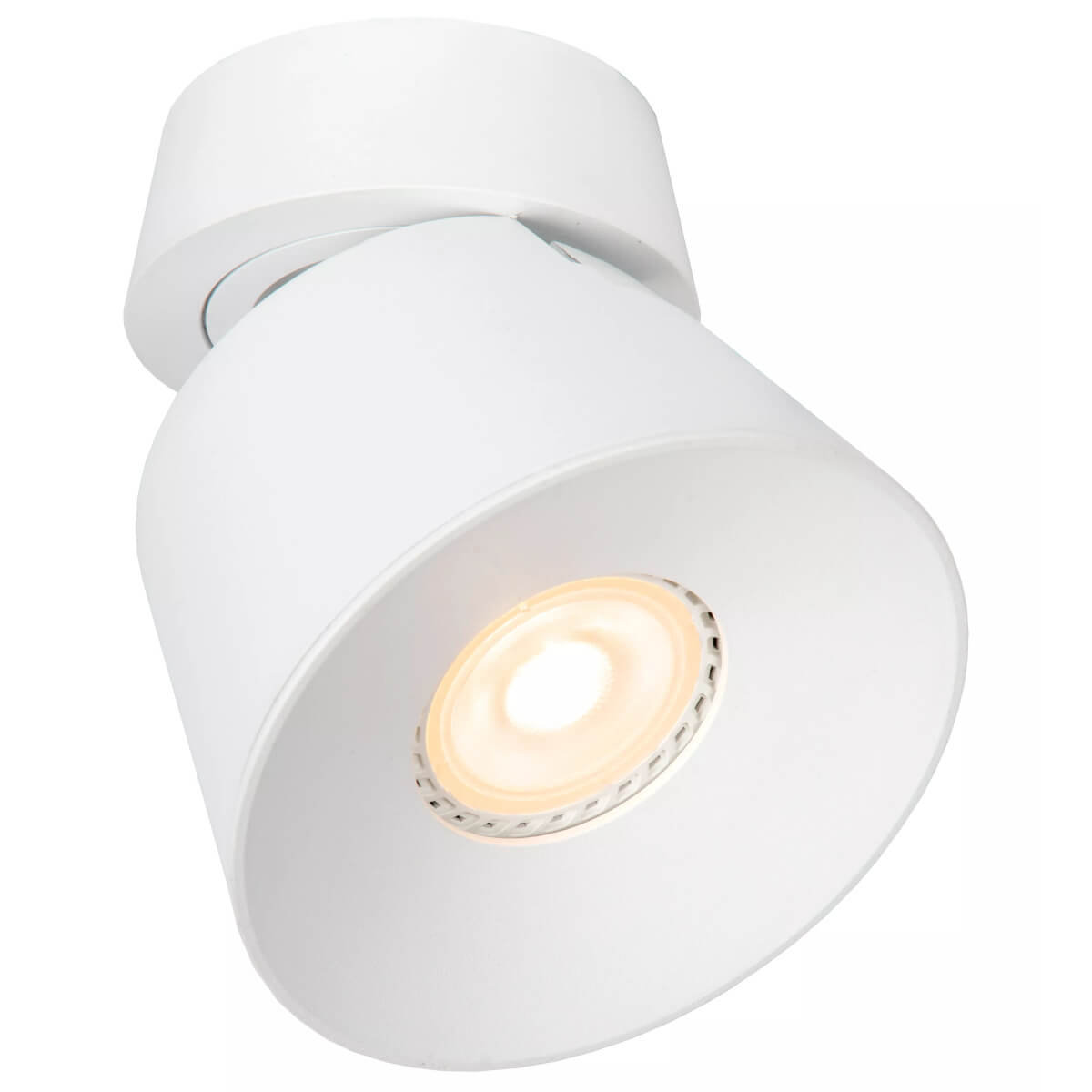 Biała lampa sufitowa Trigono kierunkowy downlight metalowy