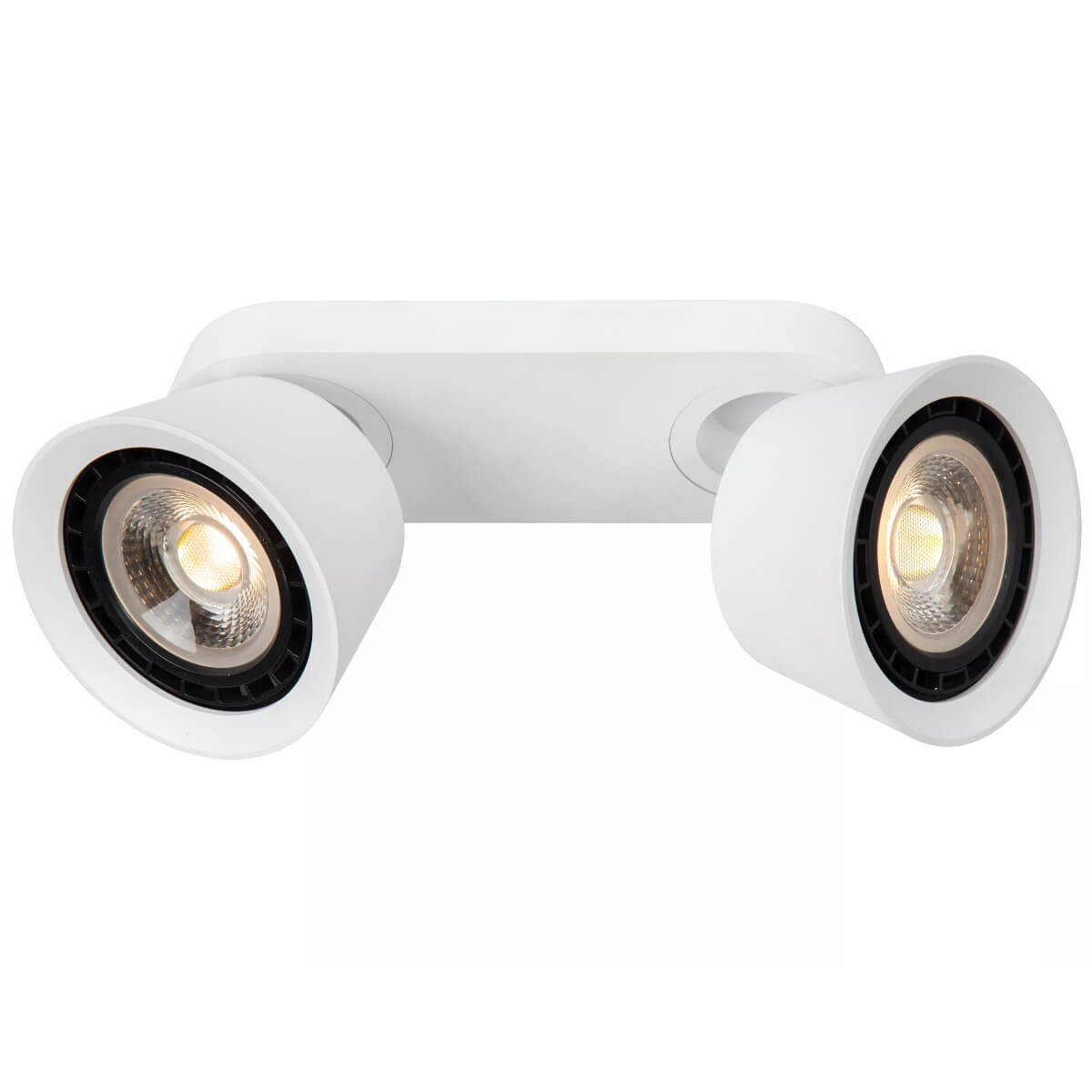 Sufitowa lampa ruchoma Trigono biały spot do jadalni