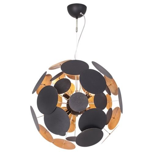 Nowoczesna Lampa Wisząca Planet Kulista Do Salonu Czarna