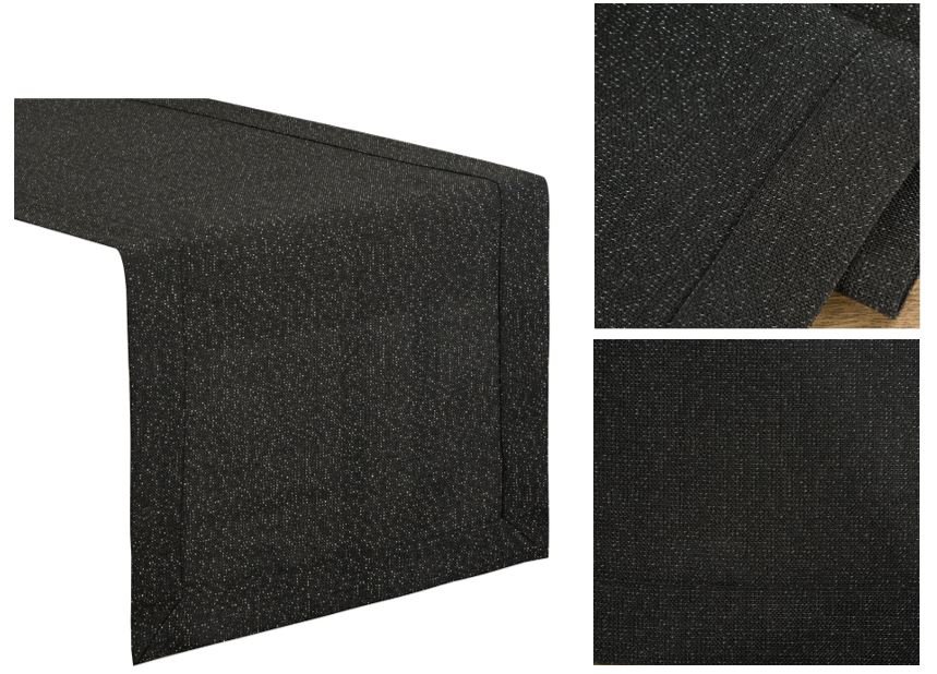 Bieżnik / Obrus Na Stół 40X180 Mereżka Czarny