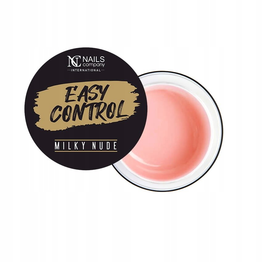 NC Nails, Żel budujący Easy Control Milky Nude, 50 g