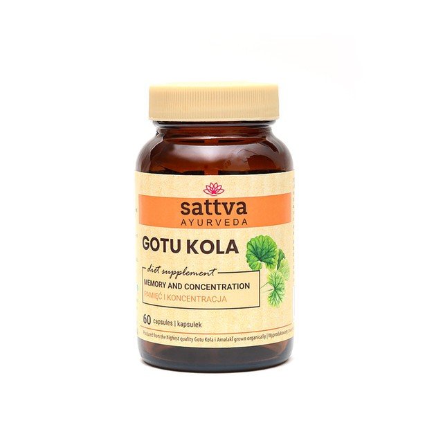 Sattva, Suplement diety na pamięć i koncentrację Gotu Kola, 60 kaps.
