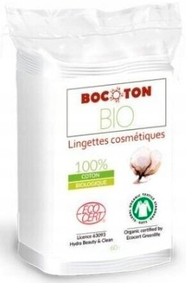 Bocoton BIO bawełniane ręczniki kosmetyczne 60 sztuk